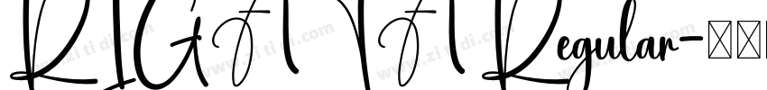 RIGATA Regular字体转换